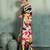 multicolor floral cotton blend bollywood saree with blouse