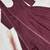 Wine silk blend embroidered flared gown set