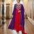 Multicolor chanderi embroidered kurta set