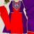 Multicolor chanderi embroidered kurta set