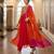 Multicolor chanderi embroidered kurta set