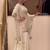 Off-white faux georgette embroidered palazzo set