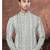 Green & multicolour digital printed full embroidery chikankari thread work kurta pajama set