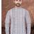 Purpel & multicolour digital printed full embroidery chikankari thread work kurta pajama set