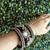  handcrafted black & silver mirror ghungroo statement bangle (set of 6)