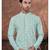 Green & multicolor digital printed full embroidery chikankari thread work kurta pajama set