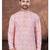 Pink & multicolor digital printed full embroidery chikankari thread work kurta pajama set