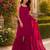 Maroon georgette embroidered
