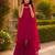 Maroon georgette embroidered