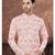 Orenge digital printed full embroidery chikankari thread work kurta pajama set