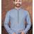 Blue digital printed full embroidery chikankari thread work kurta pajama set