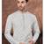 Off white digital printed full embroidery chikankari thread work kurta pajama set