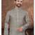 Mehendi colour digital printed full embroidery chikankari thread work kurta pajama set