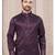 Purple daaman work, star and thred computer amrodery work kurta pajama set