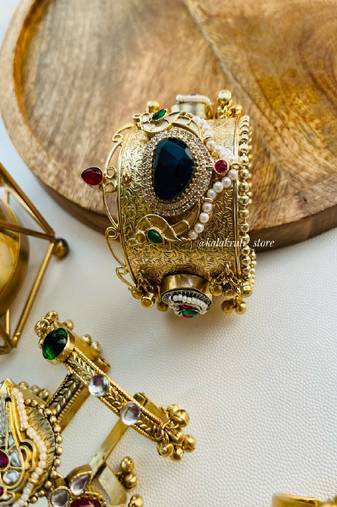 Royal blue heritage kada  - navratri