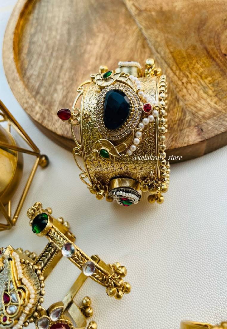Royal blue heritage kada  - navratri