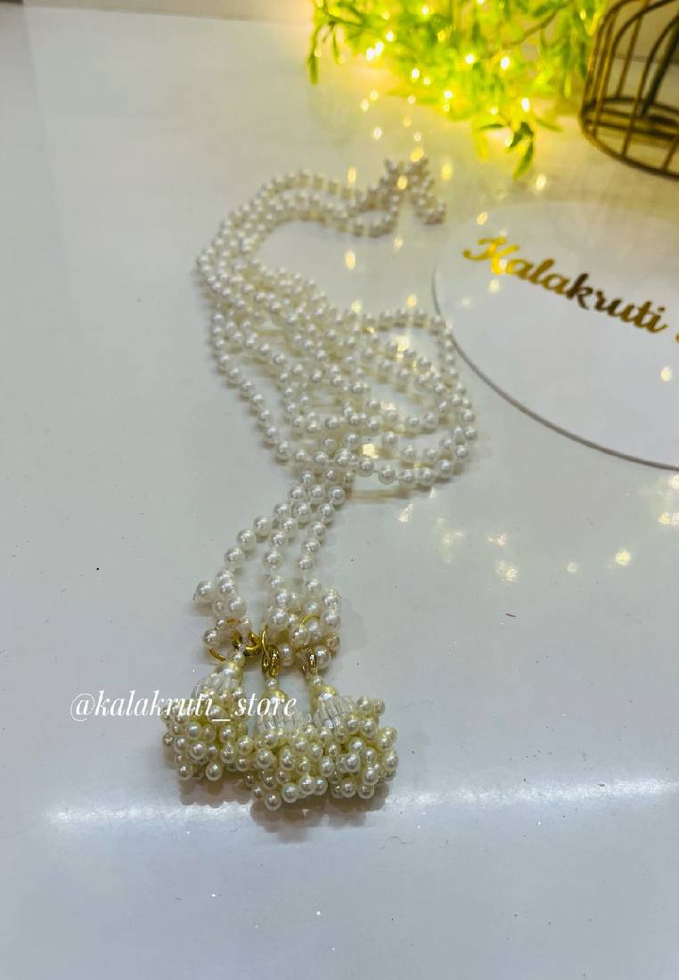 Minimal pearl paranda  - navratri