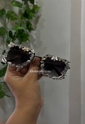 Oxidized square glares  - navratri 1