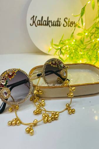 kashmiri panchi sunglasses with traditional design