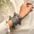 Set of 3 Oxidized Brass Kada Bangles, Indian Openable Tribal Bracelet Set