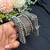 Set of 3 Oxidized Brass Kada Bangles, Indian Openable Tribal Bracelet Set