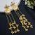 Long Gold Dangle Earrings, Indian Bridal Statement Earrings, Traditional Wedding Jewelry