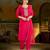 PINK EMBRODEIRY WORK WITH SILK BLEND FABRIC KURTI PANT DUPATTA SET