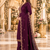 WINE EMBROIDERY WORK WITH COTTON BLEND FABRIC KURTI PANT DUPATTA SET