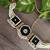  handcrafted black and gold kundan pearl choker necklace set