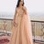 Peach Wedding Embroidered Net Lehenga Choli with Dupatta