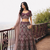 Maroon Wedding Embroidered Net Lehenga Choli with Dupatta