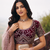 Maroon Wedding Embroidered Net Lehenga Choli with Dupatta