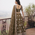 Olive Wedding Embroidered Net Lehenga Choli with Dupatta