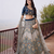 Blue Wedding Embroidered Silk Lehenga Choli with Net Dupatta