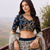 Blue Wedding Embroidered Silk Lehenga Choli with Net Dupatta