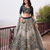 Blue Wedding Embroidered Silk Lehenga Choli with Net Dupatta