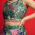 Green Multicolor Art Silk Floral Printed Sequinned Ready To Wear Lehenga Choli