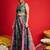 Green Multicolor Art Silk Floral Printed Sequinned Ready To Wear Lehenga Choli