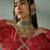 Red Multicolor Georgette Floral Printed Slip-On Long Sleeves Ready to Wear Lehenga Choli