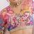 Pink Multicolor Georgette Floral Printed Ready to Wear Lehenga & Blouse