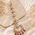 Mehendi gold oxidsed plated red american diamond maang tikka