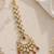 Mehendi gold oxidsed plated red american diamond maang tikka