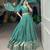 sea green chanderi woven traditional lehenga choli