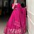 rani pink chanderi woven traditional lehenga choli
