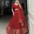 red chanderi woven traditional lehenga choli