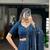 navy blue chanderi woven traditional lehenga choli