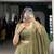 olive chanderi woven traditional lehenga choli