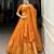 orange chanderi woven traditional lehenga choli