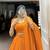 orange chanderi woven traditional lehenga choli