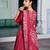 magenta chanderi printed traditional lehenga choli